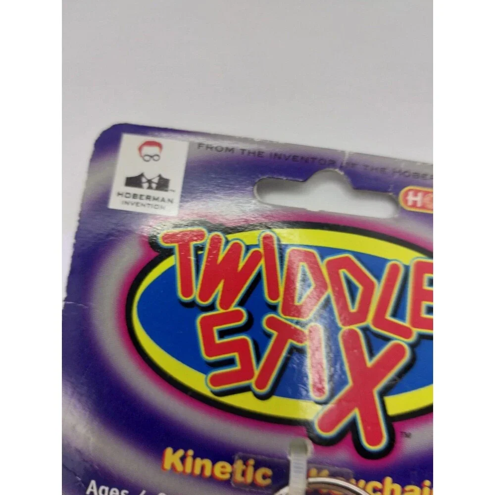 Hoberman Twiddle Stix Kinetic Keychain 1999 Snowflake Style New Sealed Toy